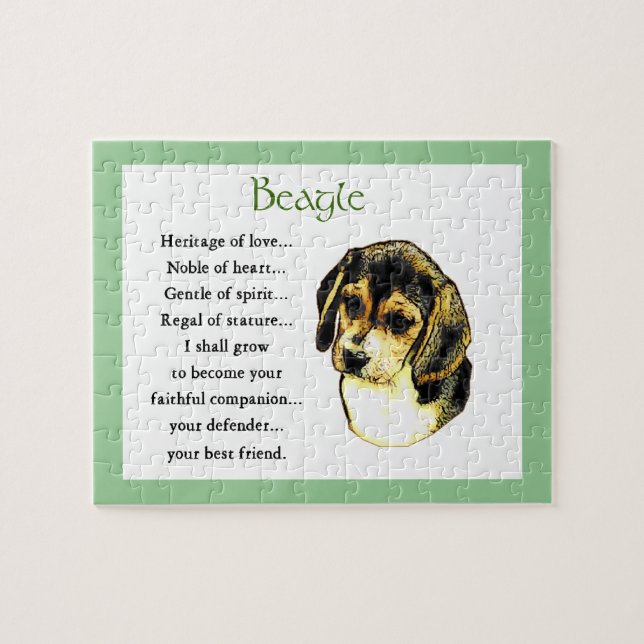 Beagle Erbe der Liebe Puzzle (Horizontal)