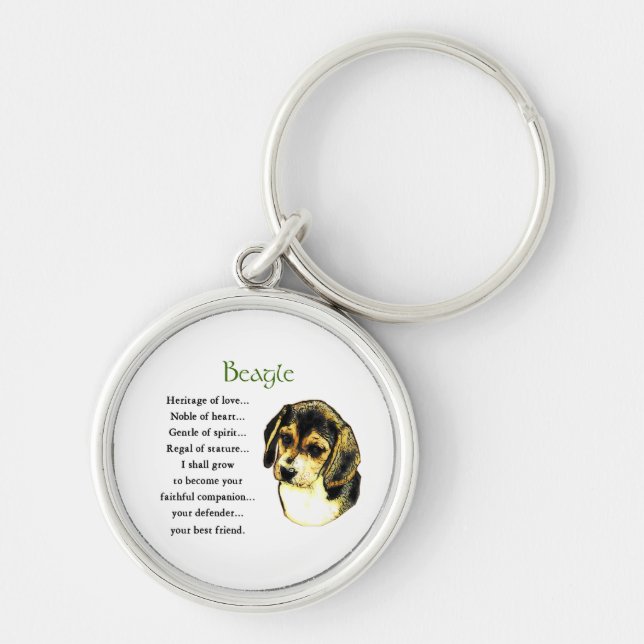 Beagle Erbe der Liebe Schlüsselanhänger (Vorne)