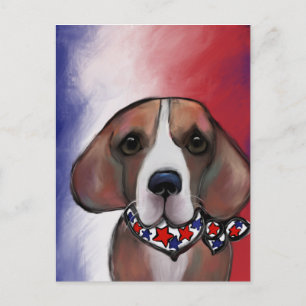  BEAGLE   FEIERTAGSPOSTKARTE