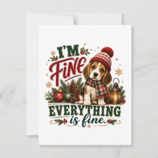 Beagle Fein Alles Ist Fein Dankeskarte