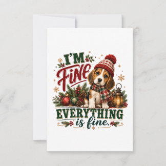 Beagle Fein Alles Ist Fein Dankeskarte