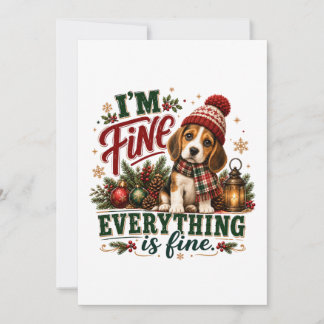 Beagle Fein Alles Ist Fein Mitteilungskarte