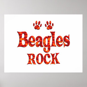 Beagle-Felsen Poster
