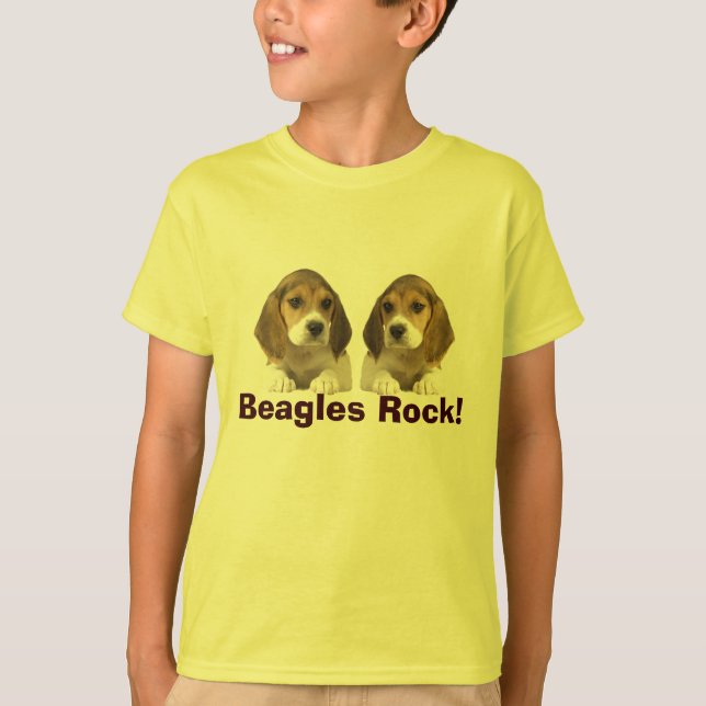 Beagle-Felsen scherzt T - Shirt (Vorderseite)