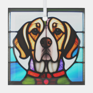 Beagle "Festglas" Ornament Aus Glas