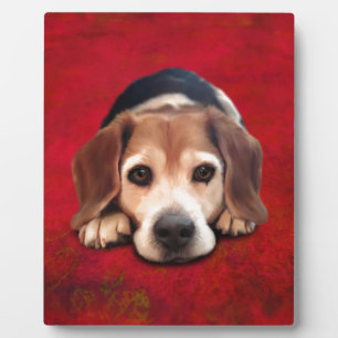 Beagle Fine Art Dog Art Malerei Fotoplatte