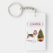 Beagle Funny Christmas Dog mit Baum