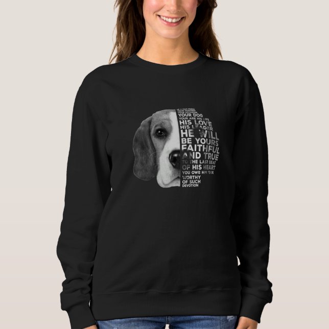 Beagle für Beagle-Welpe Sweatshirt (Vorderseite)