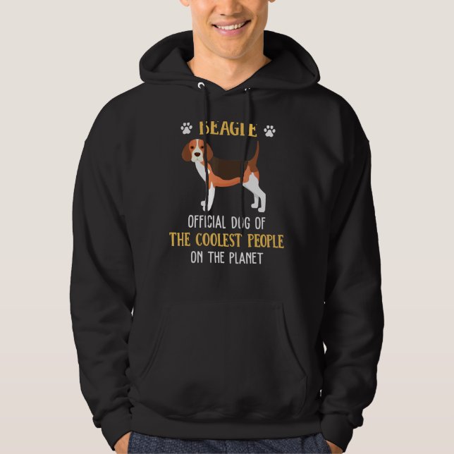 Beagle für Coole Leute Bekleidung für Welpen-Hunde Hoodie (Vorderseite)