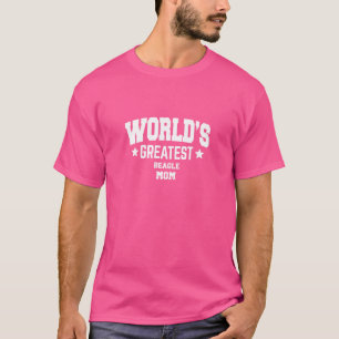 Beagle für Mama Hunde Weiß T-Shirt