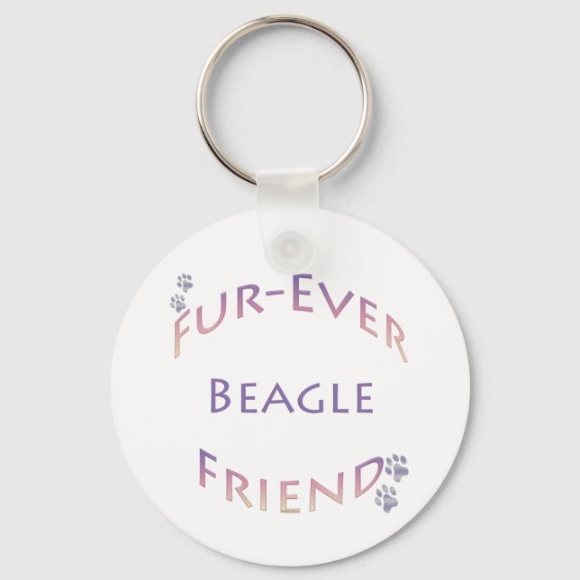 Beagle Furever Schlüsselanhänger (Vorderseite)