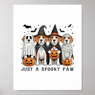 Beagle-Geist Süßer Hund Halloween Erntedankfest Poster