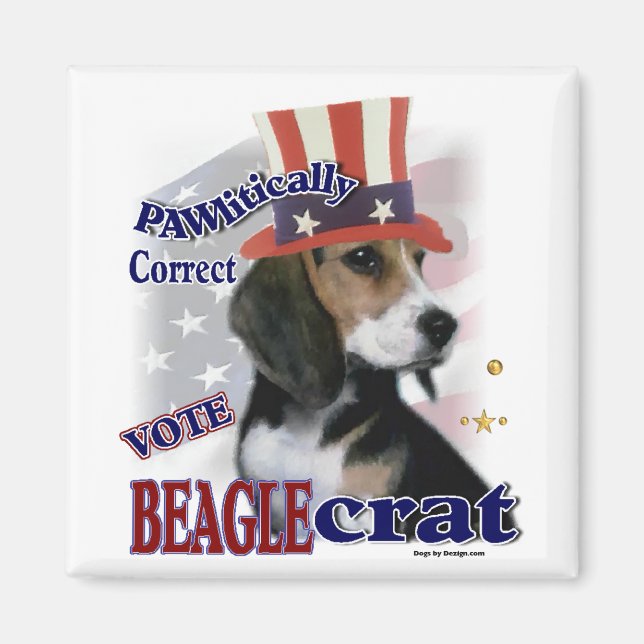 Beagle Geschenke Magnet (Vorne)