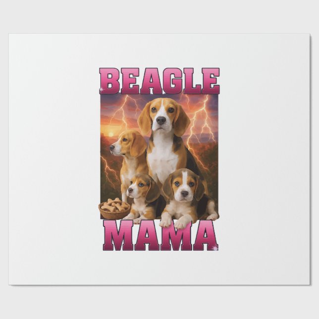 Beagle  geschenkpapier (Flach)