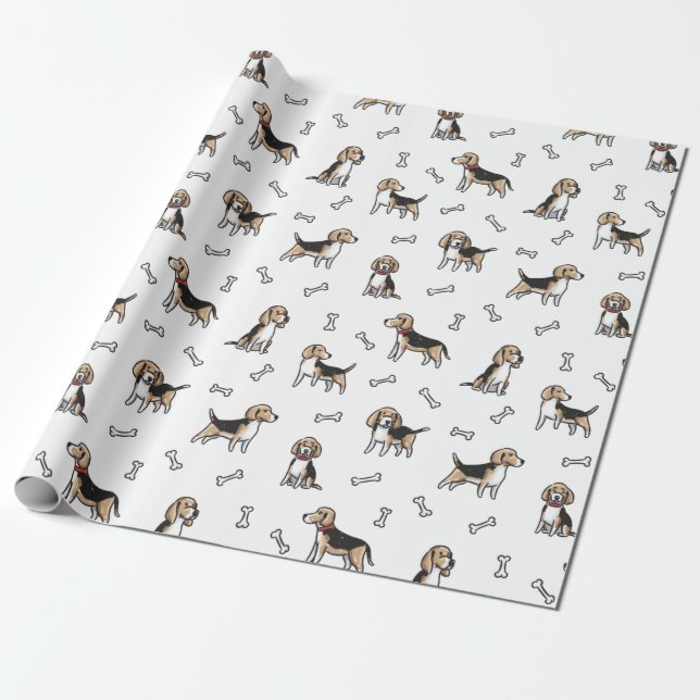 Beagle Geschenkpapier (Ungerollt)