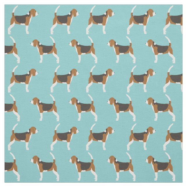 Beagle-Gewebe - niedliche Beagle-Hundeflocken für  Stoff (Muster)