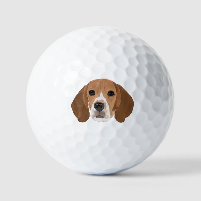 Beagle Golf Balls Golfball (Vorderseite)