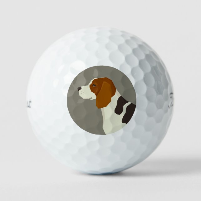Beagle Golf Balls Golfball (Vorderseite)