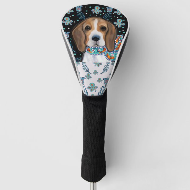 Beagle Golf Headcover (Vorderseite)