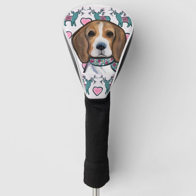 Beagle Golf Headcover (Vorderseite)