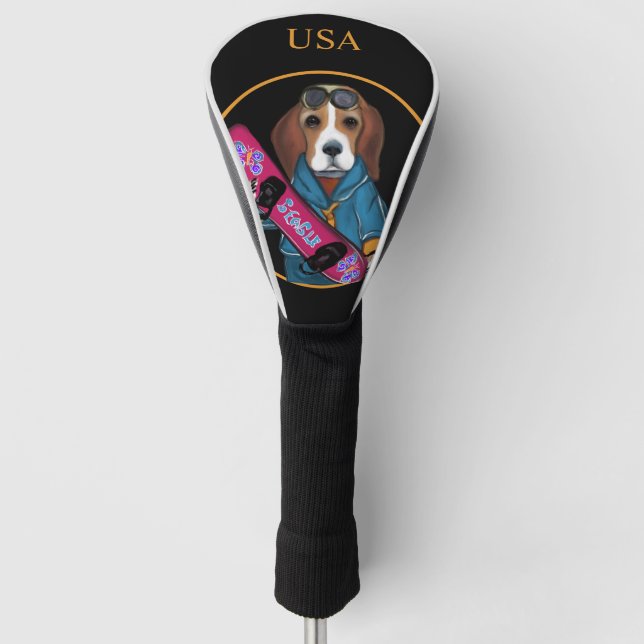 BEAGLE GOLF HEADCOVER (Vorderseite)