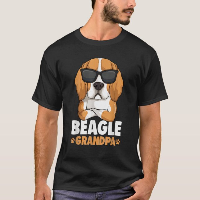 Beagle Grandpa Dog  for Men T-Shirt (Vorderseite)