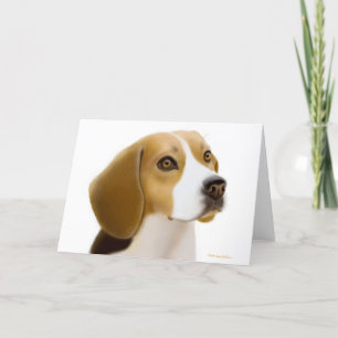 Beagle-Grußkarte Karte