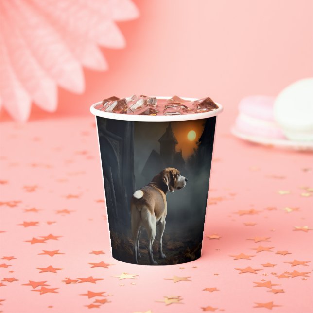 Beagle Halloween Beängstigend Pappbecher (Insitu)