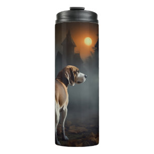 Beagle Halloween Beängstigend Thermosbecher