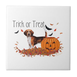 Beagle Halloween Fliese