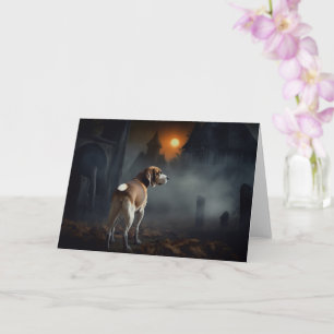 Beagle Halloween Gruselig  Karte