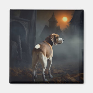 Beagle Halloween Gruselig Magnet