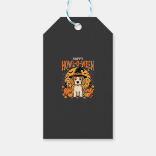 Beagle Halloween Howl-O-Ween Hund Kürbis Design_1 Geschenkanhänger