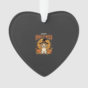 Beagle Halloween Howl-O-Ween Hund Kürbis Design_1 Ornament