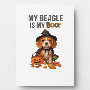 Beagle Halloween-Kostüm Mein Beagle ist mein Boo- Fotoplatte