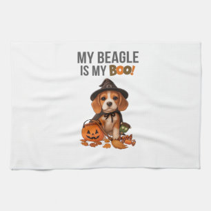 Beagle Halloween-Kostüm Mein Beagle ist mein Boo- Geschirrtuch