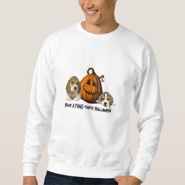 Beagle-Halloweenunisexsweatshirt Sweatshirt (Vorderseite)