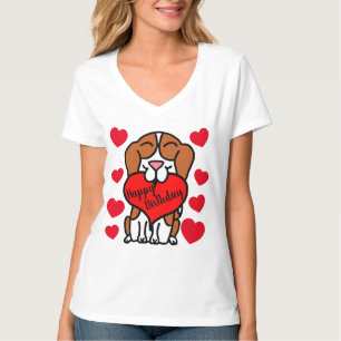 Beagle Happy Birthday Hund Lover T-Shirt