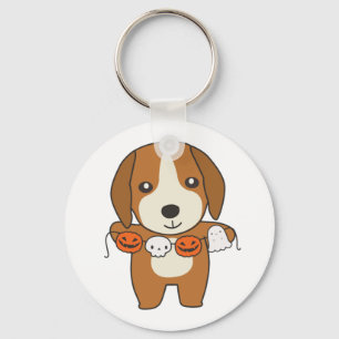 Beagle Happy Halloween Hund Kostüm Schlüsselanhäng Schlüsselanhänger