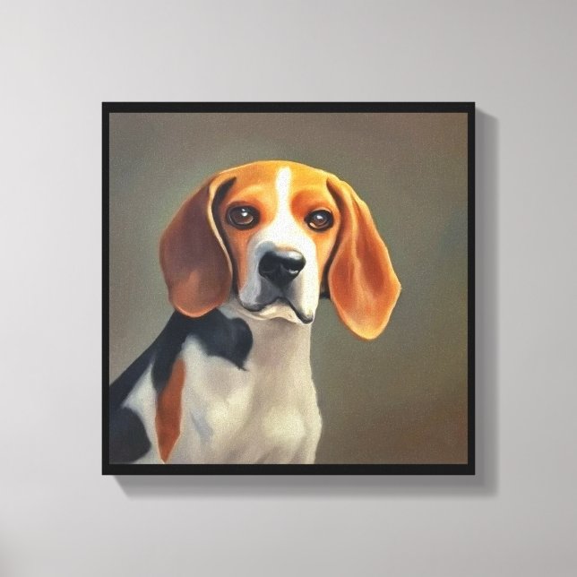 Beagle-Harrier Dog Leinwanddruck (Vorderseite)