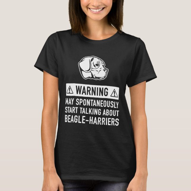 Beagle Harrier Dog Owner Idee T-Shirt (Vorderseite)