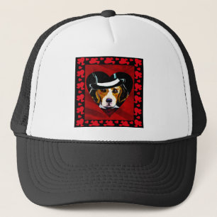 Beagle-Herzen Truckerkappe