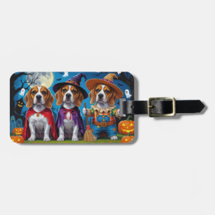 Beagle Hogs Pumpkin Halloween Funny Gepäckanhänger