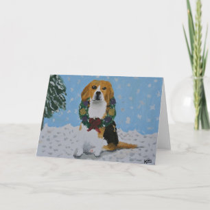 Beagle Holiday Card Feiertagskarte