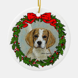 Beagle Hound Art Keramik Ornament