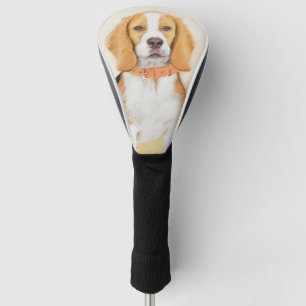 Beagle Hound Dog Malerei Original Tierart Golf Headcover
