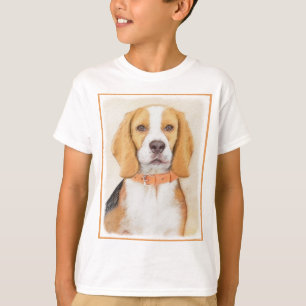 Beagle Hound Dog Malerei Original Tierart T-Shirt