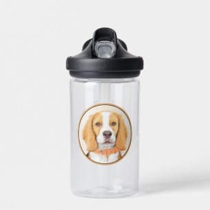 Beagle Hound Dog Malerei Original Tierart Trinkflasche