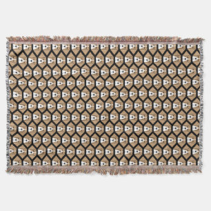 Beagle Hound Honeycomb Muster Throw Blanket Decke