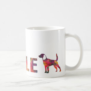 Beagle Hound Hund farbige grafische Multi-Tasse Kaffeetasse